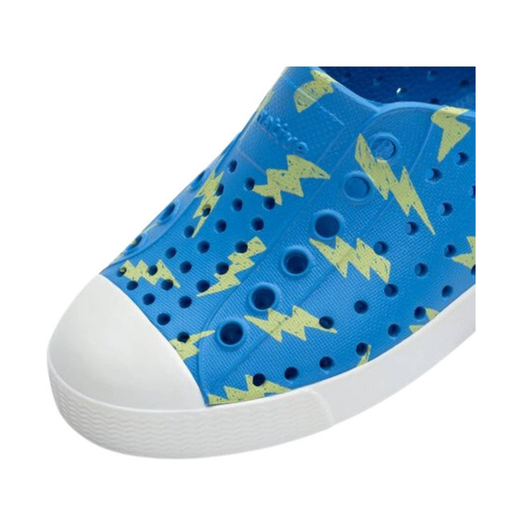 Native Kids' Infant Jefferson Sugarlite Print - Resting Blue/Shell White/Celery Lighting - Lenny's Shoe & Apparel