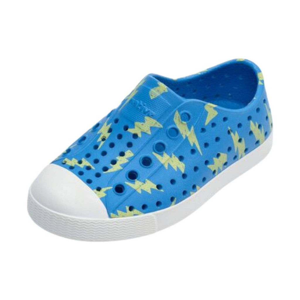 Native Kids' Infant Jefferson Sugarlite Print - Resting Blue/Shell White/Celery Lighting - Lenny's Shoe & Apparel