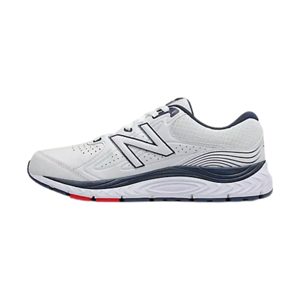 New Balance Men's MW840V3 Walking Shoe - White With Natural Indigo - Lenny's Shoe & Apparel