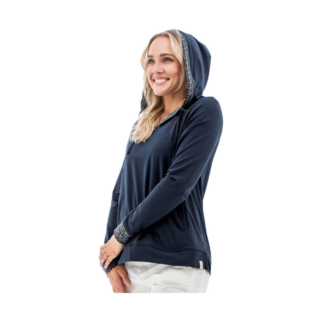 Old Ranch Women's Tora Hoodie - Dk Denim - Lenny's Shoe & Apparel