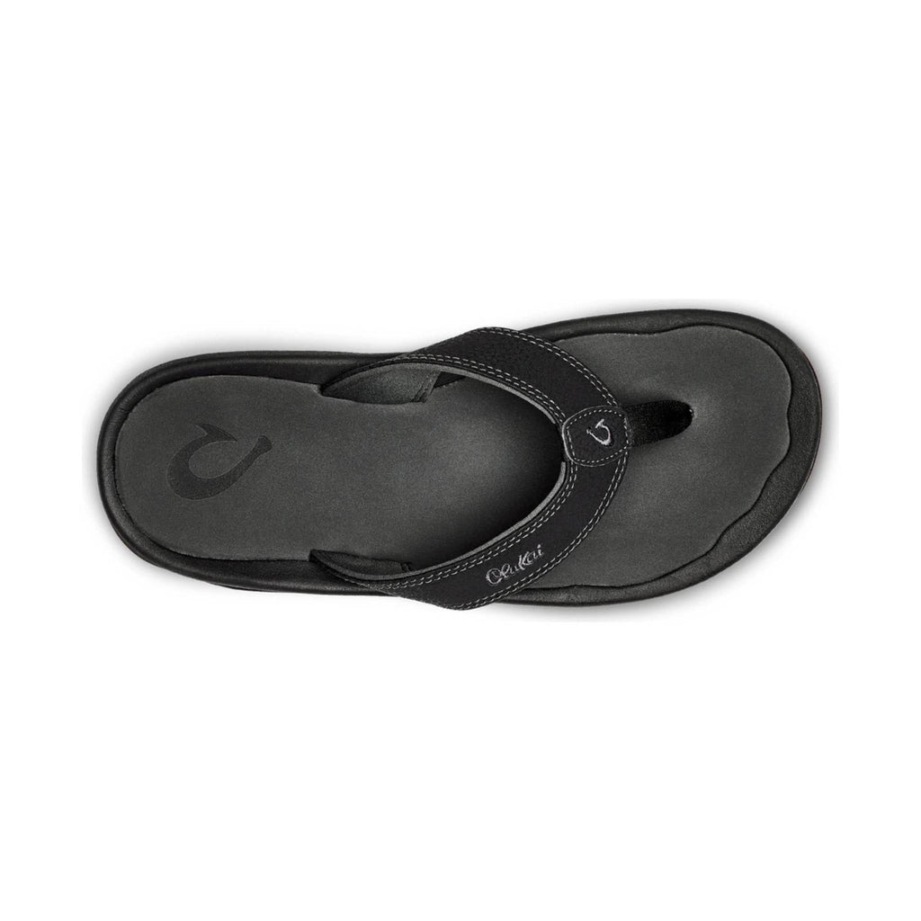 OluKai Men's Ohana Flip Flop - Black/Dark Shadow - Lenny's Shoe & Apparel