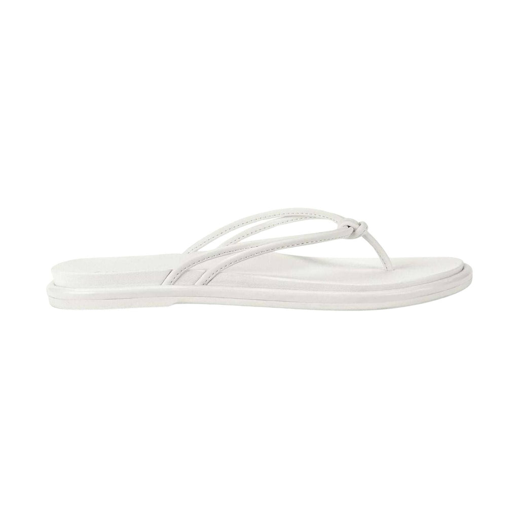 Olukai Women's Aka Flip Flop - White - Lenny's Shoe & Apparel