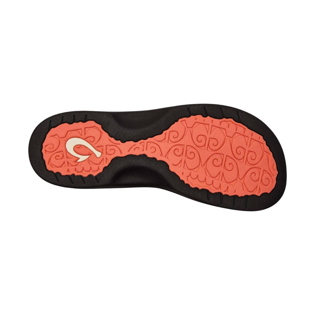 Olukai Women's Ohana Flip Flop - Fusion Coral/Onyx - Lenny's Shoe & Apparel