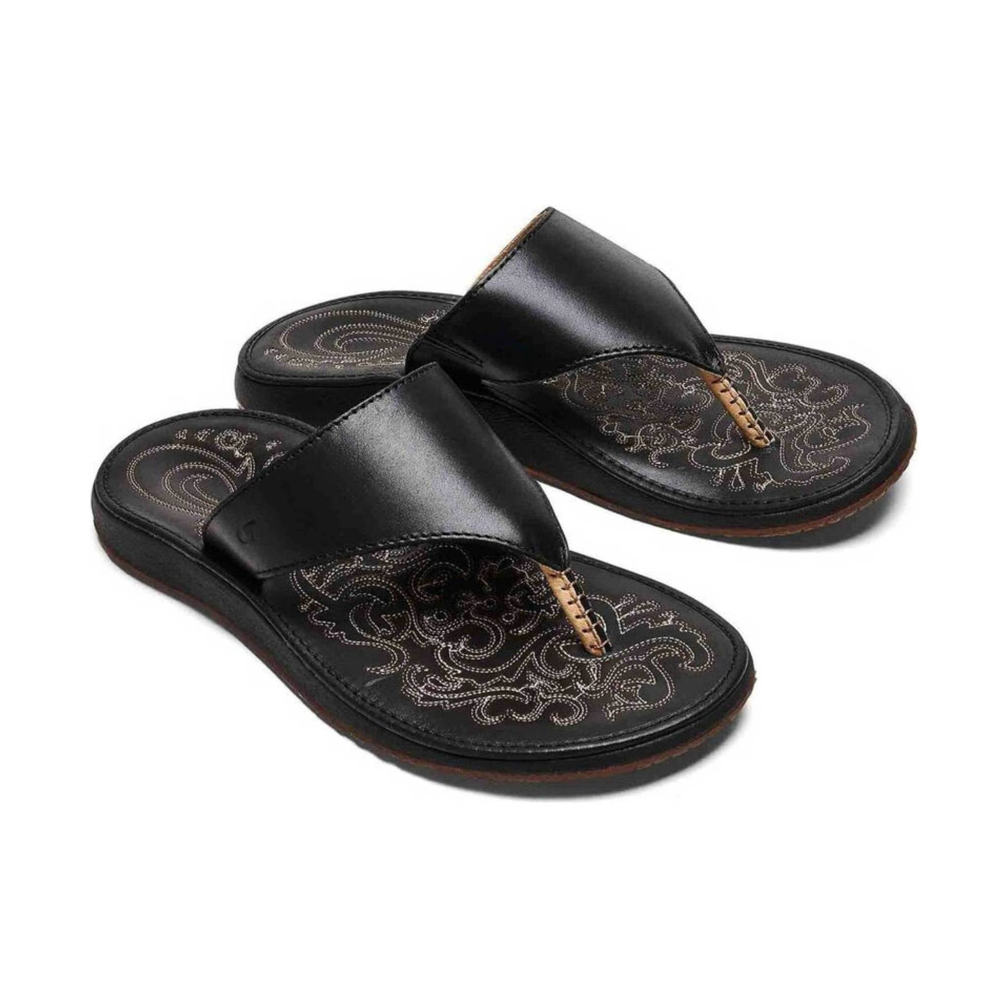 Olukai Women's Paniolo Lipi Flip Flop - Black – Lenny's Shoe & Apparel
