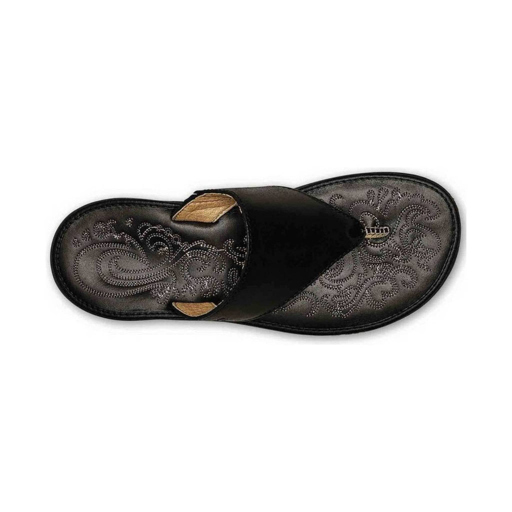 Olukai Women's Paniolo Lipi Flip Flop - Black - Lenny's Shoe & Apparel