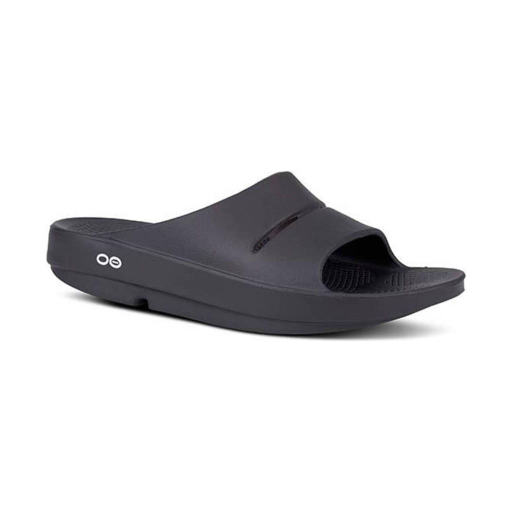 OOfos OOahh Slide - Black - Lenny's Shoe & Apparel