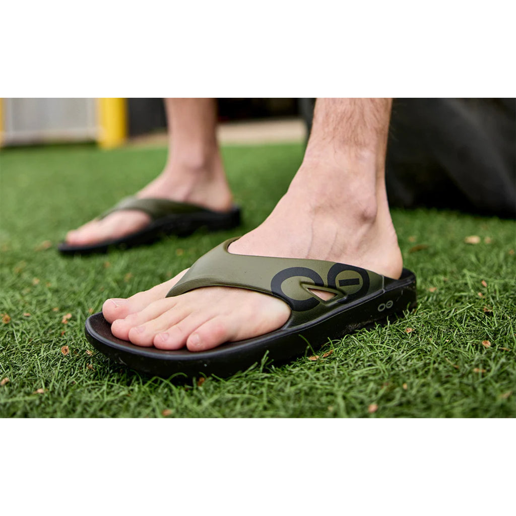 OOfos OOriginal Sport Sandal - Tactical Green - Lenny's Shoe & Apparel