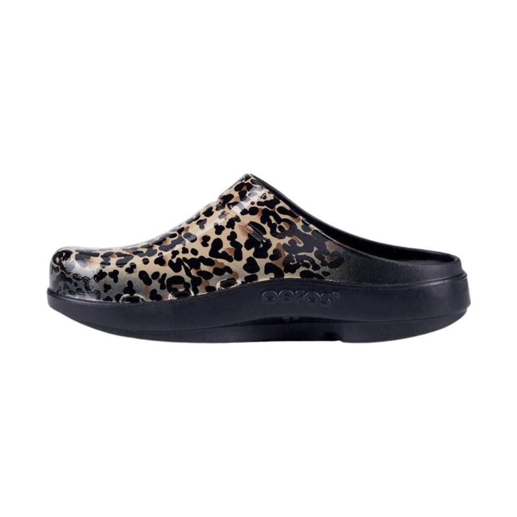 OOfos Women's OOCloog Limited Edition - Black Leopard - Lenny's Shoe & Apparel