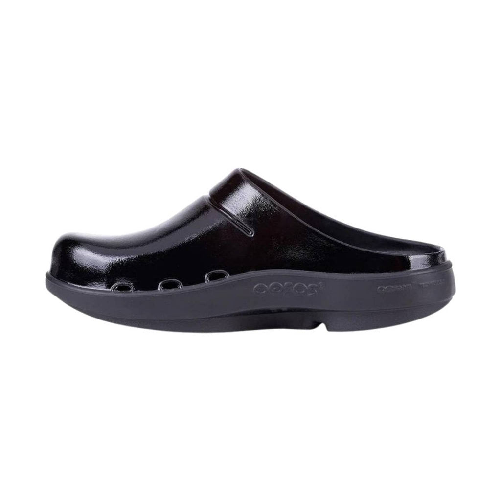 OOfos Women's OOcloog Luxe Clog - Black - Lenny's Shoe & Apparel