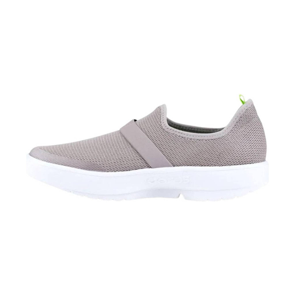 OOfos Women's OOmg Low Mesh Shoe - White/Gray - Lenny's Shoe & Apparel