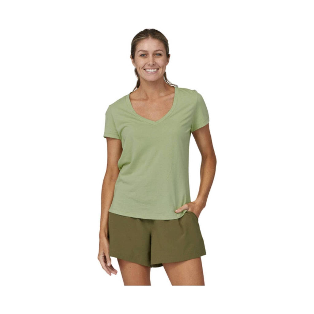 Patagonia Women's Side Current Tee - Salvia Green - Lenny's Shoe & Apparel