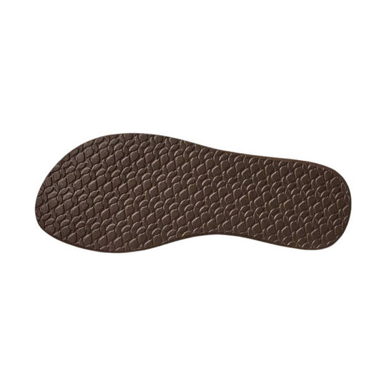 Brown textured sandal outsole