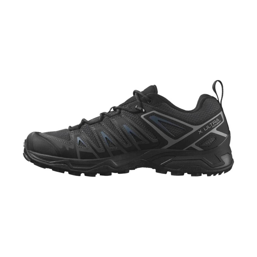 Salomon Men's X Ultra Pioneer Aero Hiking Shoes - Black/Ebony/Blue Ashes - Lenny's Shoe & Apparel