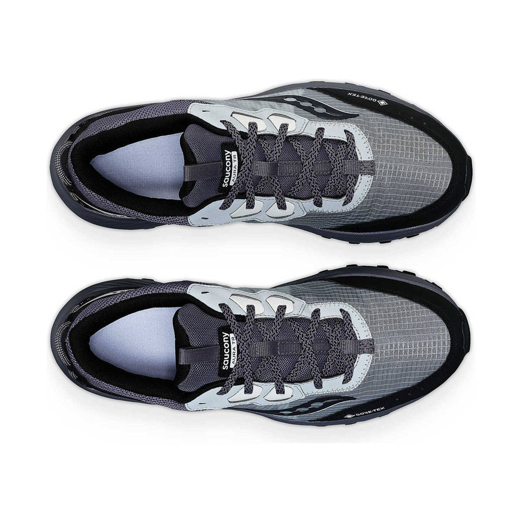 Saucony Men's Aura TR GTX Running Shoes - Cloud/Metal - Lenny's Shoe & Apparel