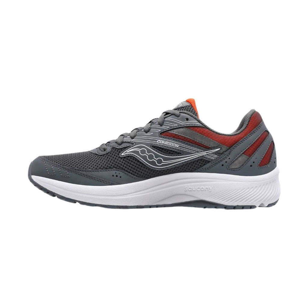 Saucony Men's Cohesion 15 Running Shoes - Shadow/Poppy - Lenny's Shoe & Apparel