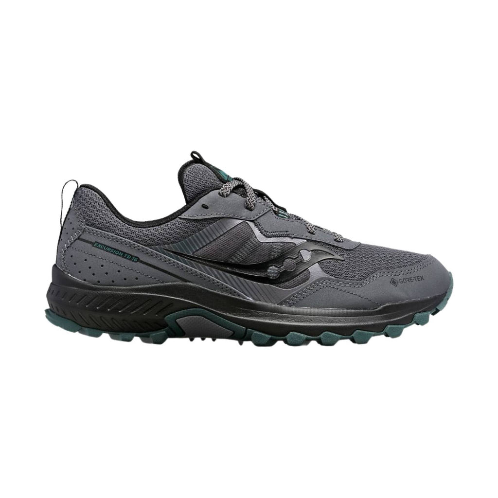Saucony Men's Excursion TR16 GTX Running Shoe - Shadow/Forest - Lenny's Shoe & Apparel