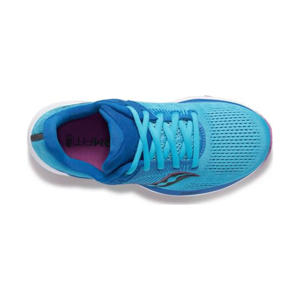 Saucony Women's Guide 14 Running Shoes - Blue Blaze/Berry - Lenny's Shoe & Apparel