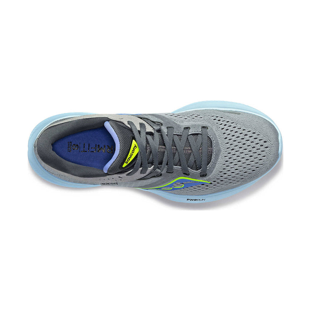 Saucony Women's Ride 16 Running Shoes - Fossil/Pool - Lenny's Shoe & Apparel