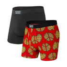 SAXX Men's Vibe 2 Pack Boxer Brief - Piece and Love/Black - Lenny's Shoe & Apparel