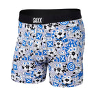 SAXX Men's Vibe Boxer Brief - Footy & Pints Blue - Lenny's Shoe & Apparel