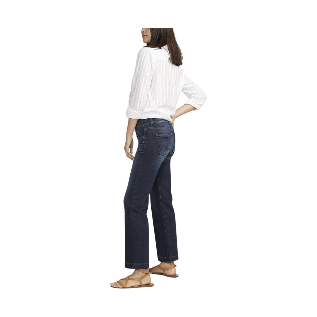Silver Jeans Women's Suki Mid Rise Trouser Jeans - Indigo - Lenny's Shoe & Apparel