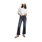 Silver Jeans Women's Suki Mid Rise Trouser Jeans - Indigo - Lenny's Shoe & Apparel
