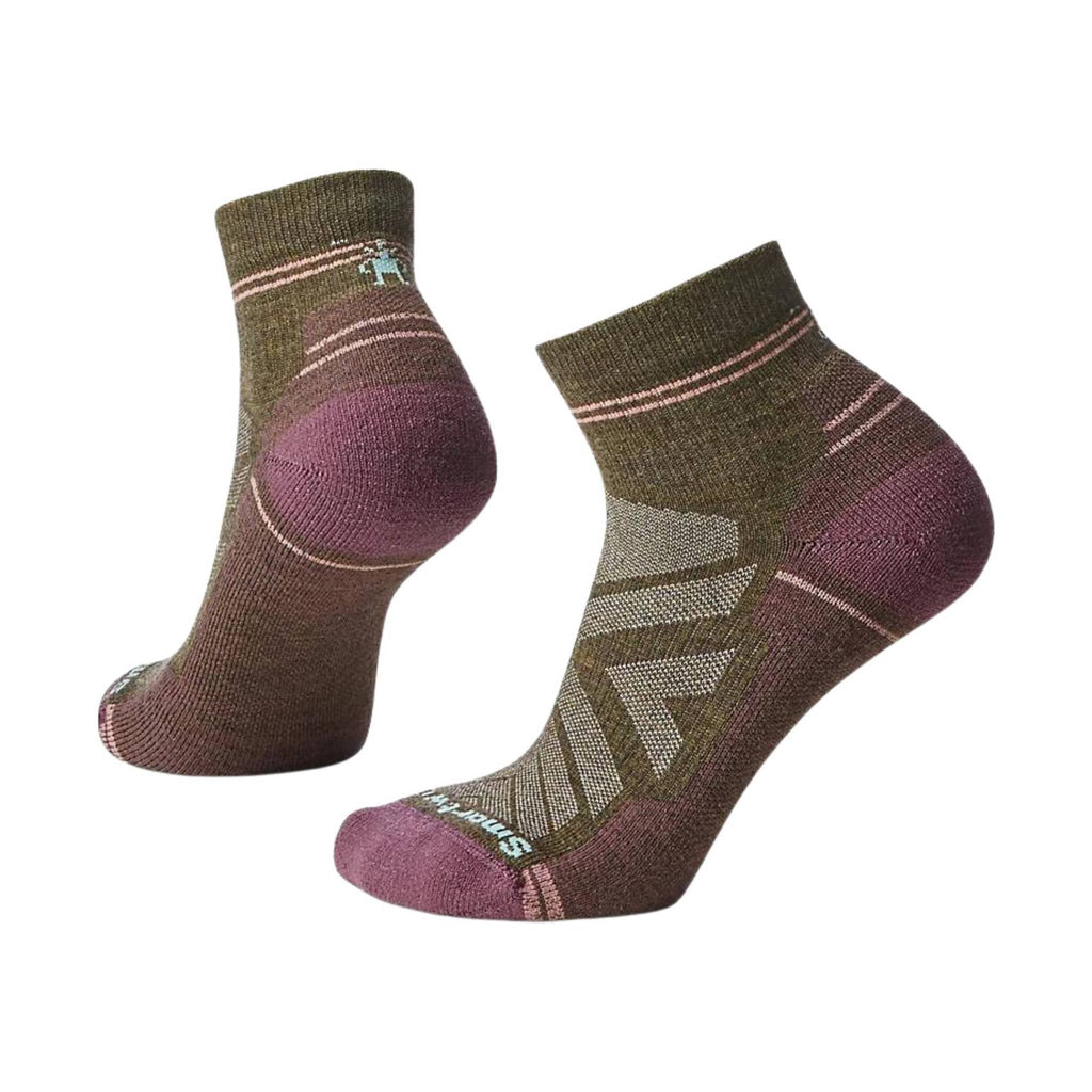 Smartwool Women's Hike Light Cushion Ankle Socks - Military Olive - Lenny's Shoe & Apparel