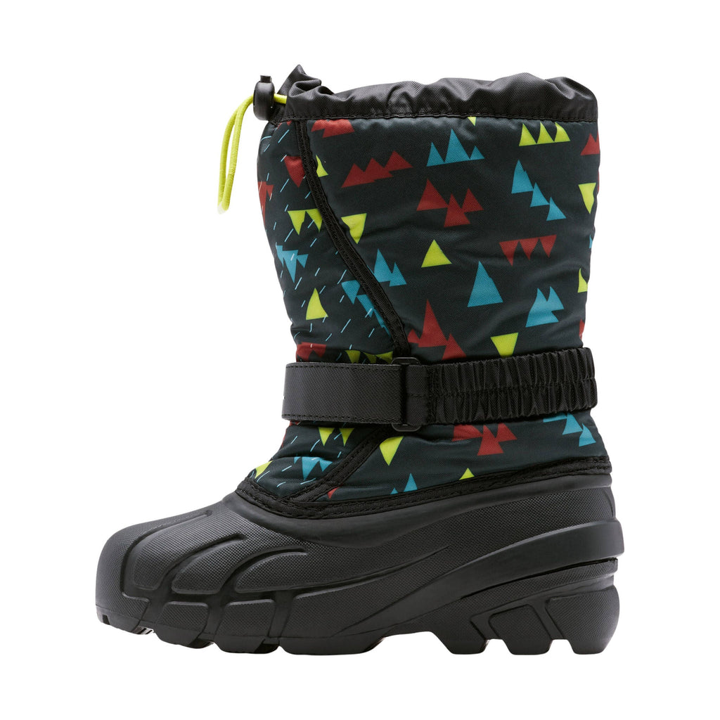 Sorel Kids' Flurry Print Winter Boots - Shark/Charcoal - Lenny's Shoe & Apparel