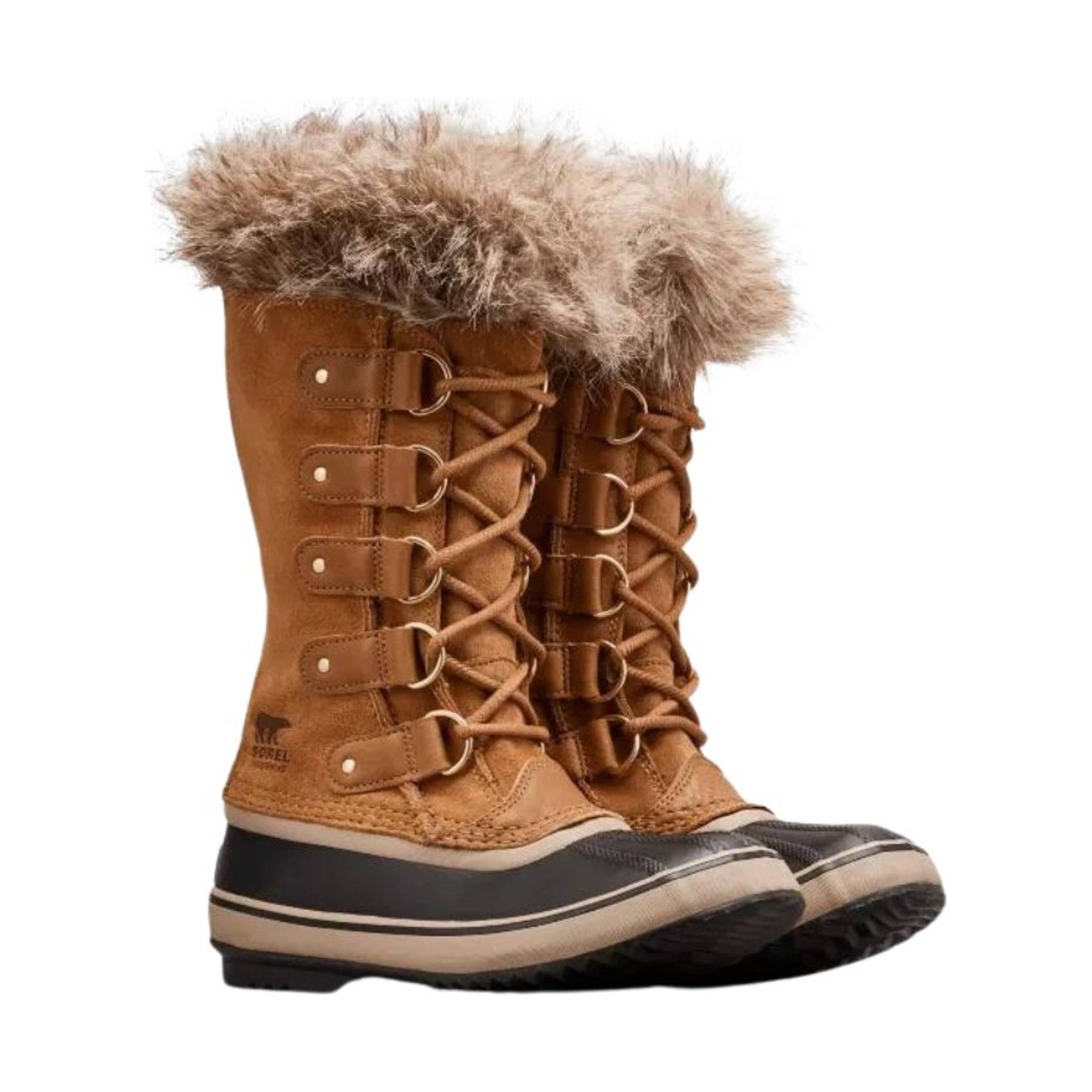 Sorel Brown and Black Women\'s Winter Boots Sorel Boots Chloe Winter Boots Chloe X Sorel Shearling Suede  main image 4