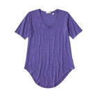 Tasc Women's Longline Boyfriend T Shirt - Vibrant Purple - Lenny's Shoe & Apparel