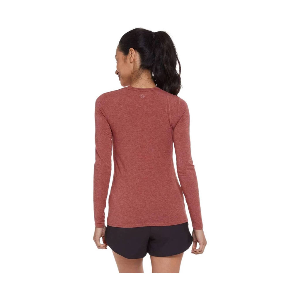 Tasc Women's Nola Long Sleeve Shirt - Earth Red Heather - Lenny's Shoe & Apparel