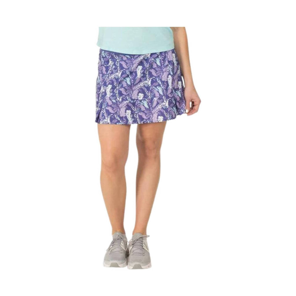 Tasc Women's Rhythm Skirt 13in - Purple Tropics - Lenny's Shoe & Apparel