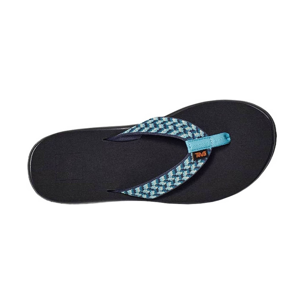 Teva Women's Voya Flip Flop - Paint Track Blue - Lenny's Shoe & Apparel