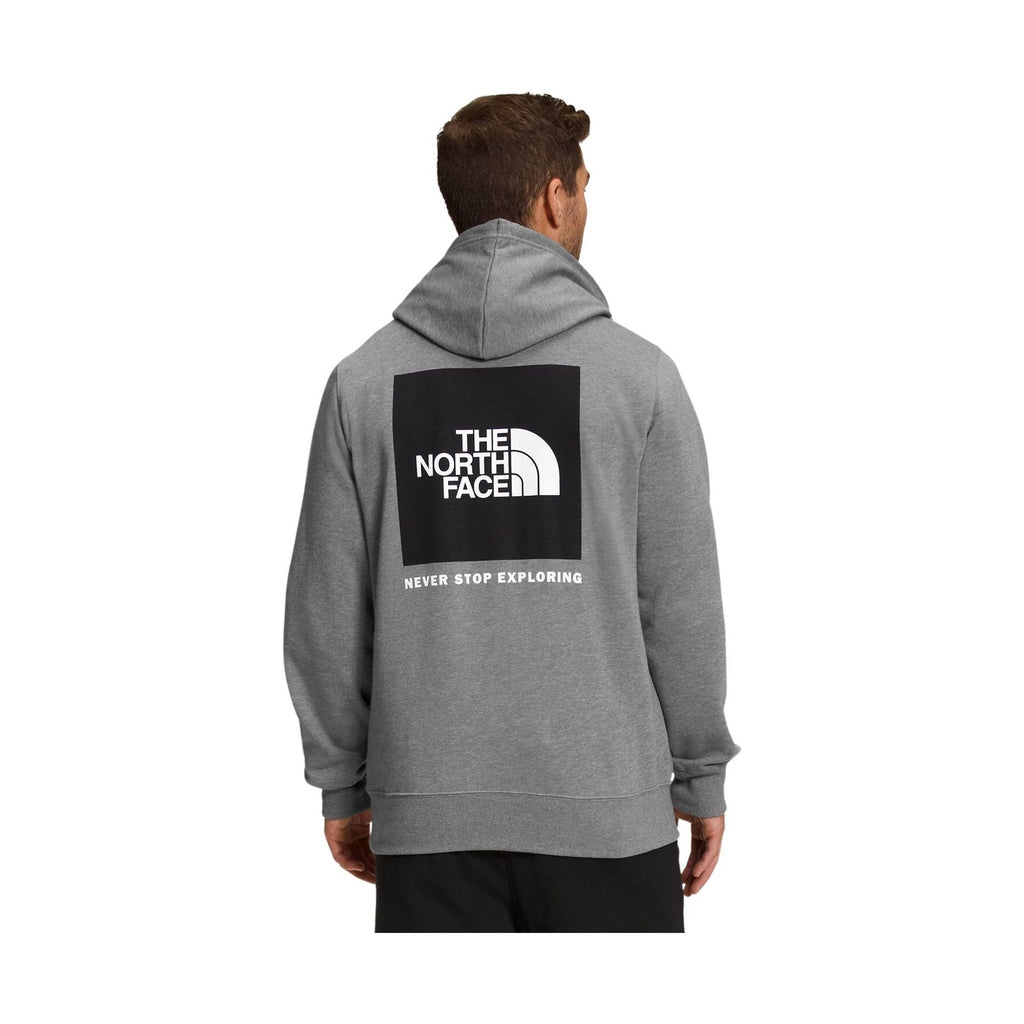 The North Face Men's Box NSE Pullover Hoodie - Medium Grey Heather/Black - Lenny's Shoe & Apparel