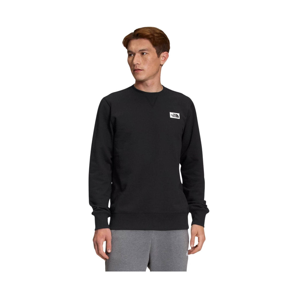 The North Face Men's Heritage Patch Crew - Black - Lenny's Shoe & Apparel