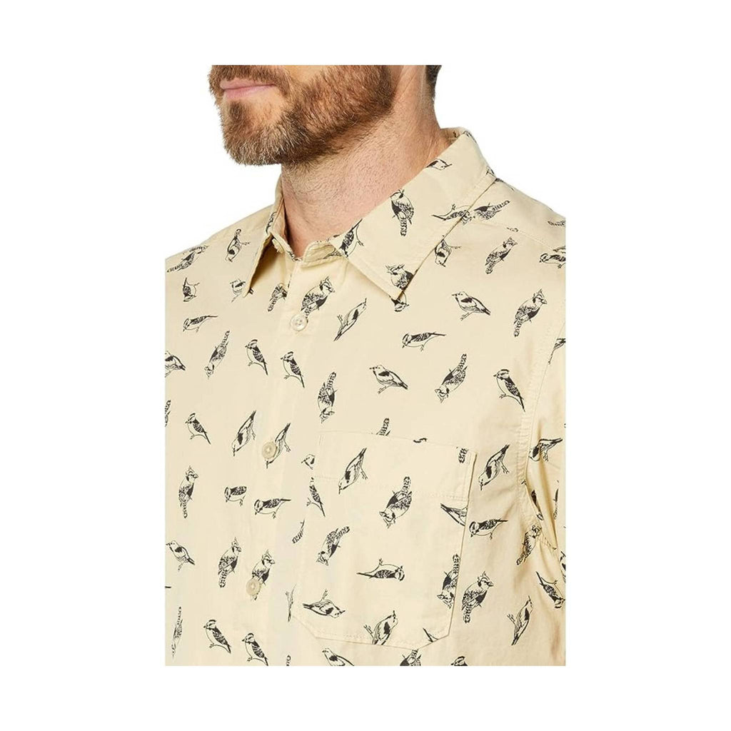 The North Face Men's Short Sleeve Baytrail Pattern Shirt - Gravel Bird Watcher Print - Lenny's Shoe & Apparel