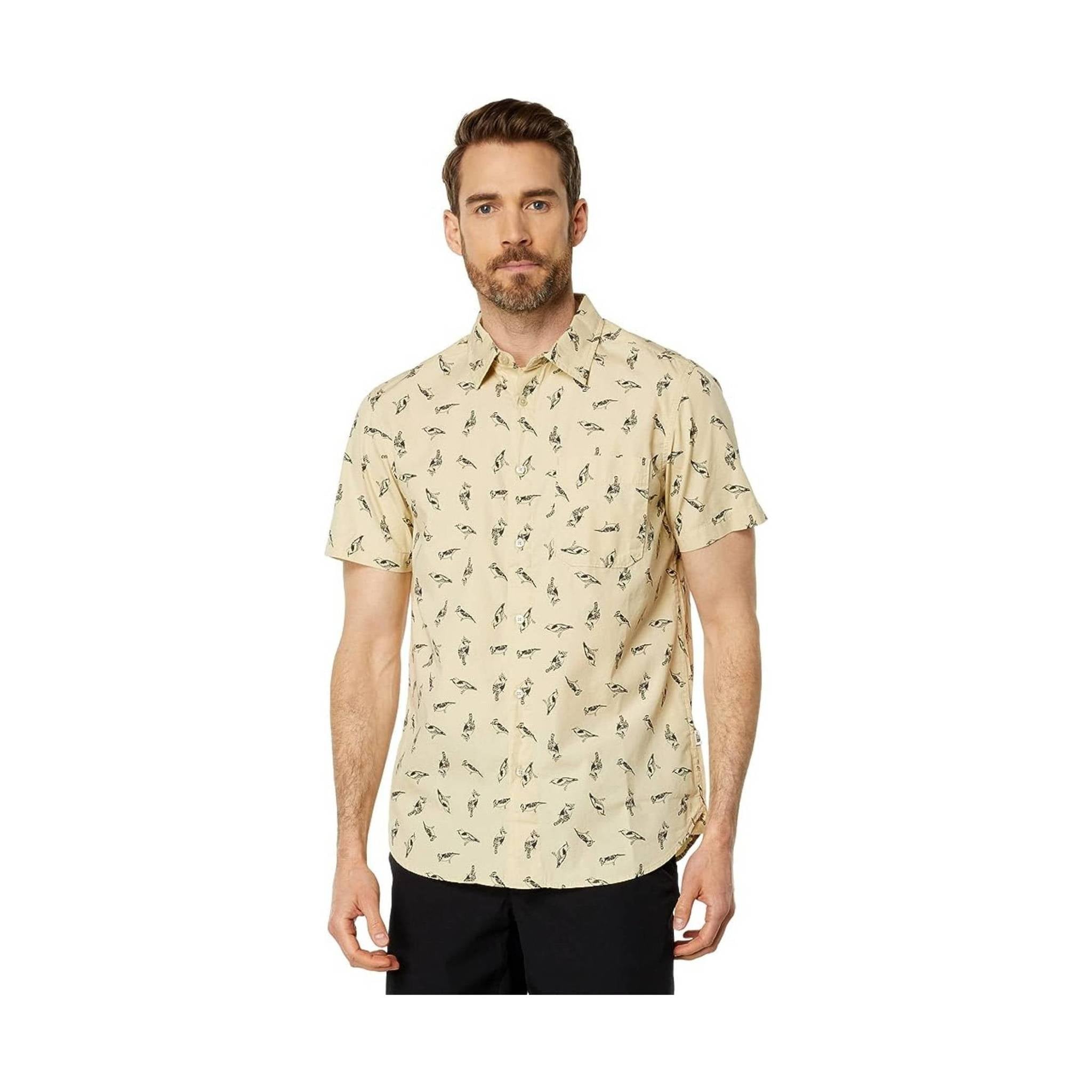 The North Face Men's Short Sleeve Baytrail Pattern Shirt - Gravel Bird  Watcher Print