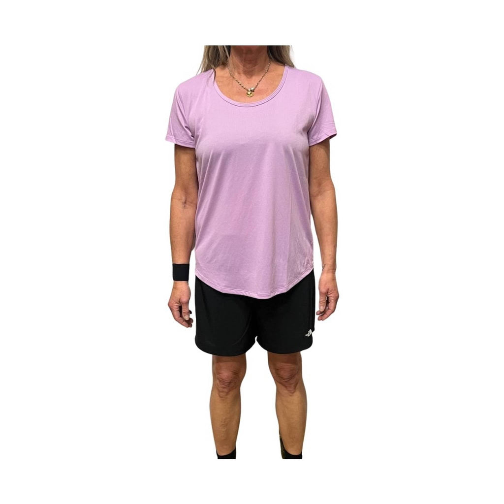 The North Face Women's Elevation Life Short Sleeve - Lupine - Lenny's Shoe & Apparel