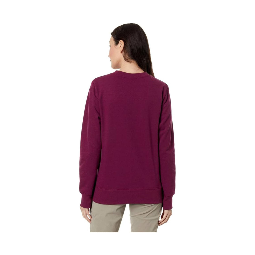 The North Face Women's Heritage Patch Crew - Boysenberry - Lenny's Shoe & Apparel