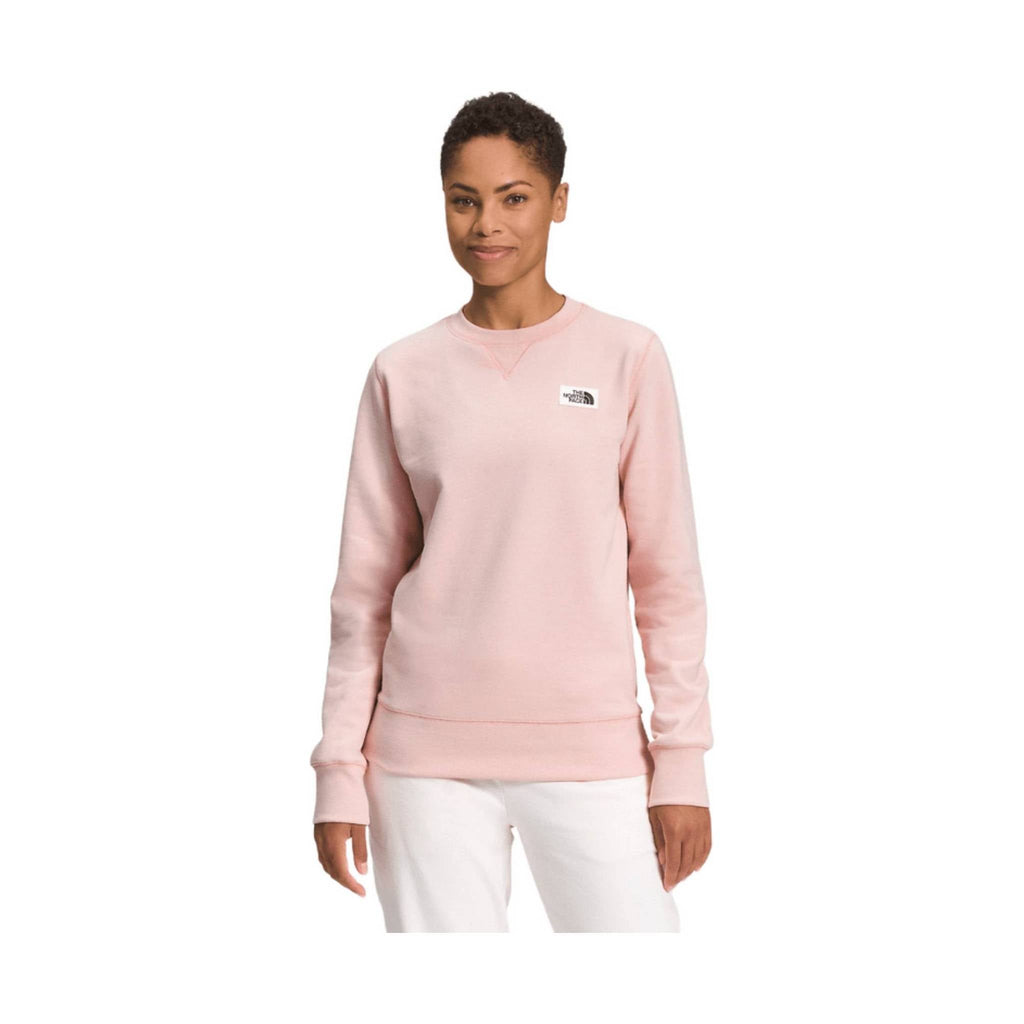 The North Face Women's Heritage Patch Crew - Pink Moss - Lenny's Shoe & Apparel
