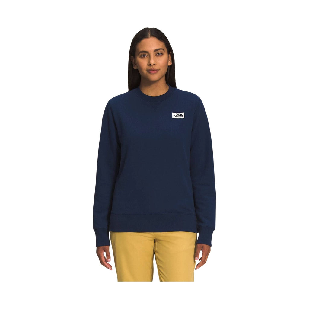 The North Face Women's Heritage Patch Crew - Summit Navy - Lenny's Shoe & Apparel