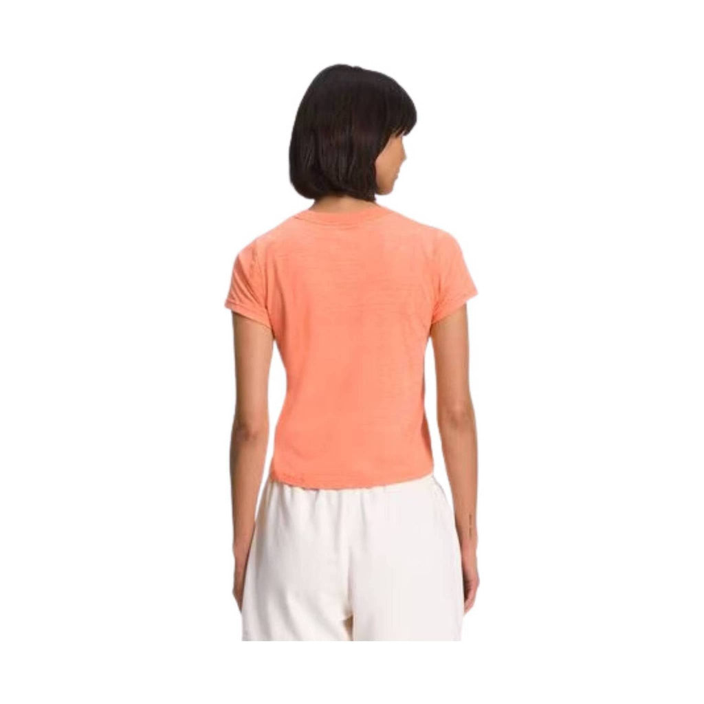 The North Face Women's Short Sleeve Simple Logo Tee - Dusty Coral Orange Heather - Lenny's Shoe & Apparel