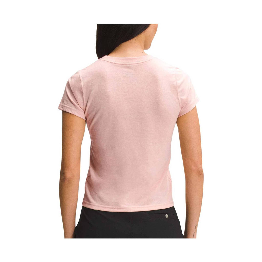 The North Face Women's Short Sleeve Simple Logo Tee - Evening Sand Pink Heather - Lenny's Shoe & Apparel