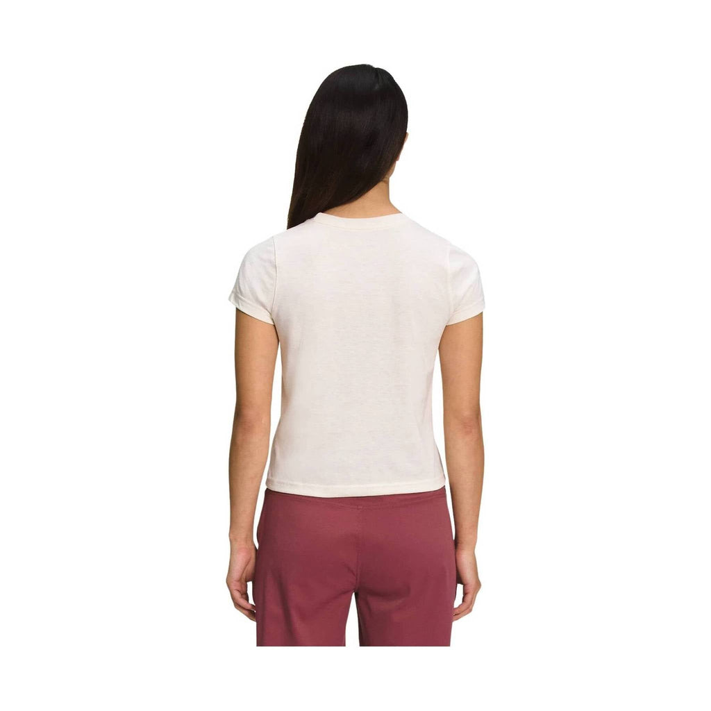 The North Face Women's Short Sleeve Simple Logo Tee - Gardenia White Heather - Lenny's Shoe & Apparel