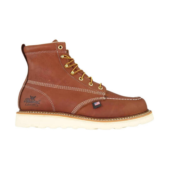 Thorogood Men's American Heritage 6 Inch Moc Soft Toe Work Boot - Tobacco - Lenny's Shoe & Apparel