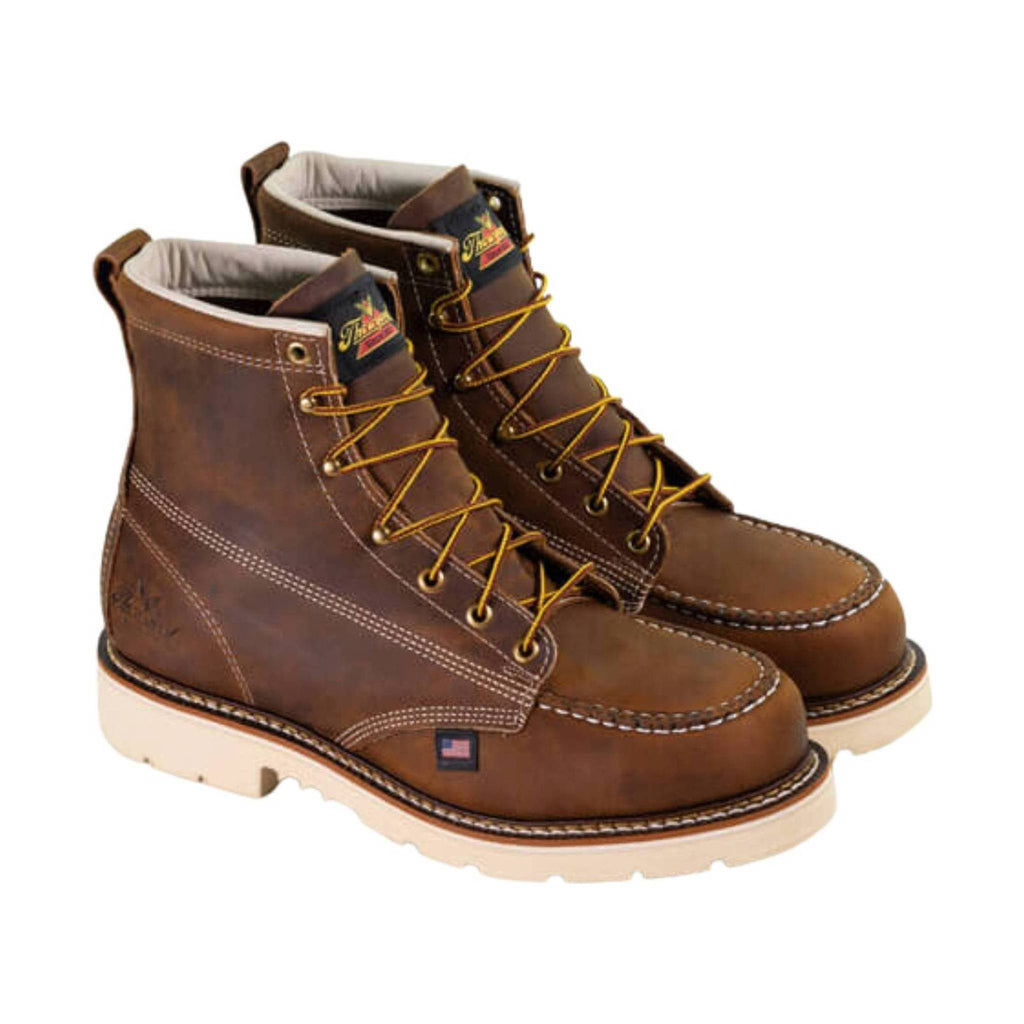 Thorogood Men's American Heritage 6 Inch Moc Steel Toe Work Boot - Crazy Horse - Lenny's Shoe & Apparel