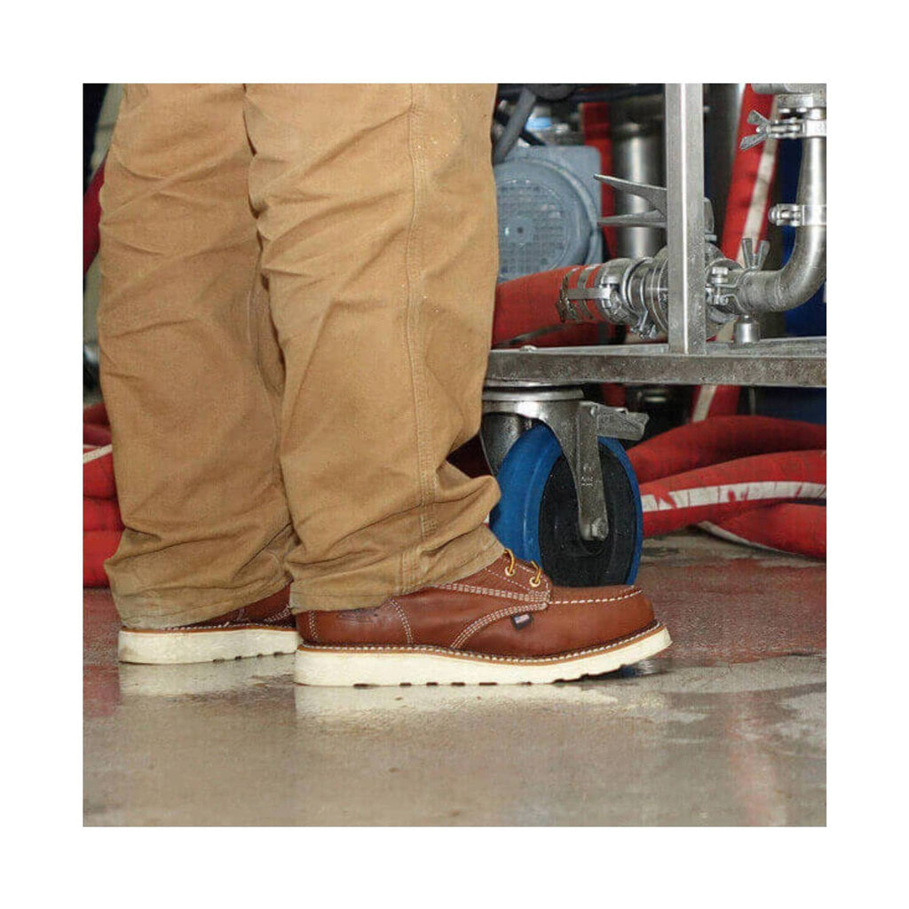 Thorogood Men's American Heritage 8 Inch Moc Soft Toe Work Boot - Tobacco - Lenny's Shoe & Apparel