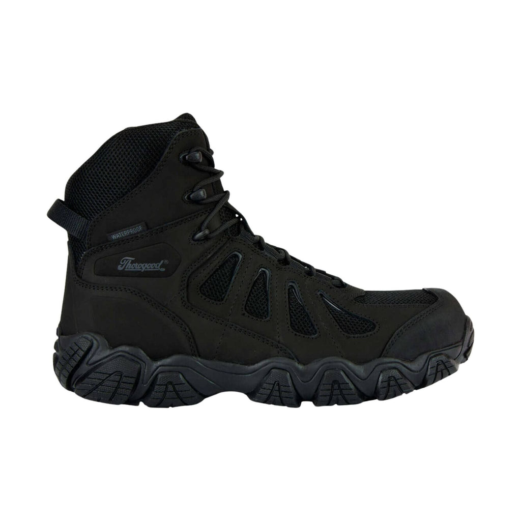 Thorogood Men's Crosstrex Series Side Zip Waterproof 6 Inch Composite Toe Work Boot - Black - Lenny's Shoe & Apparel