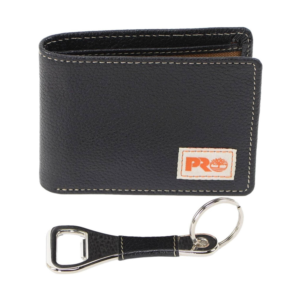 Timberland Pro Leather Bifold With Bottle Opener - Black - Lenny's Shoe & Apparel