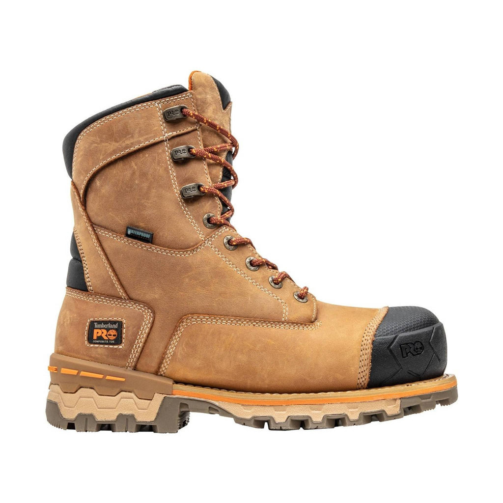 Timberland Pro Men's 8" Boondock 400G Composite Toe Waterproof Insulated Work Boot - Wheat - Lenny's Shoe & Apparel